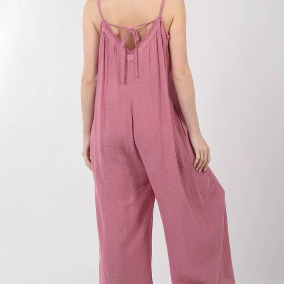 Blissful Pink Jumpsuit- LAST ONE - Picture 5 of 5